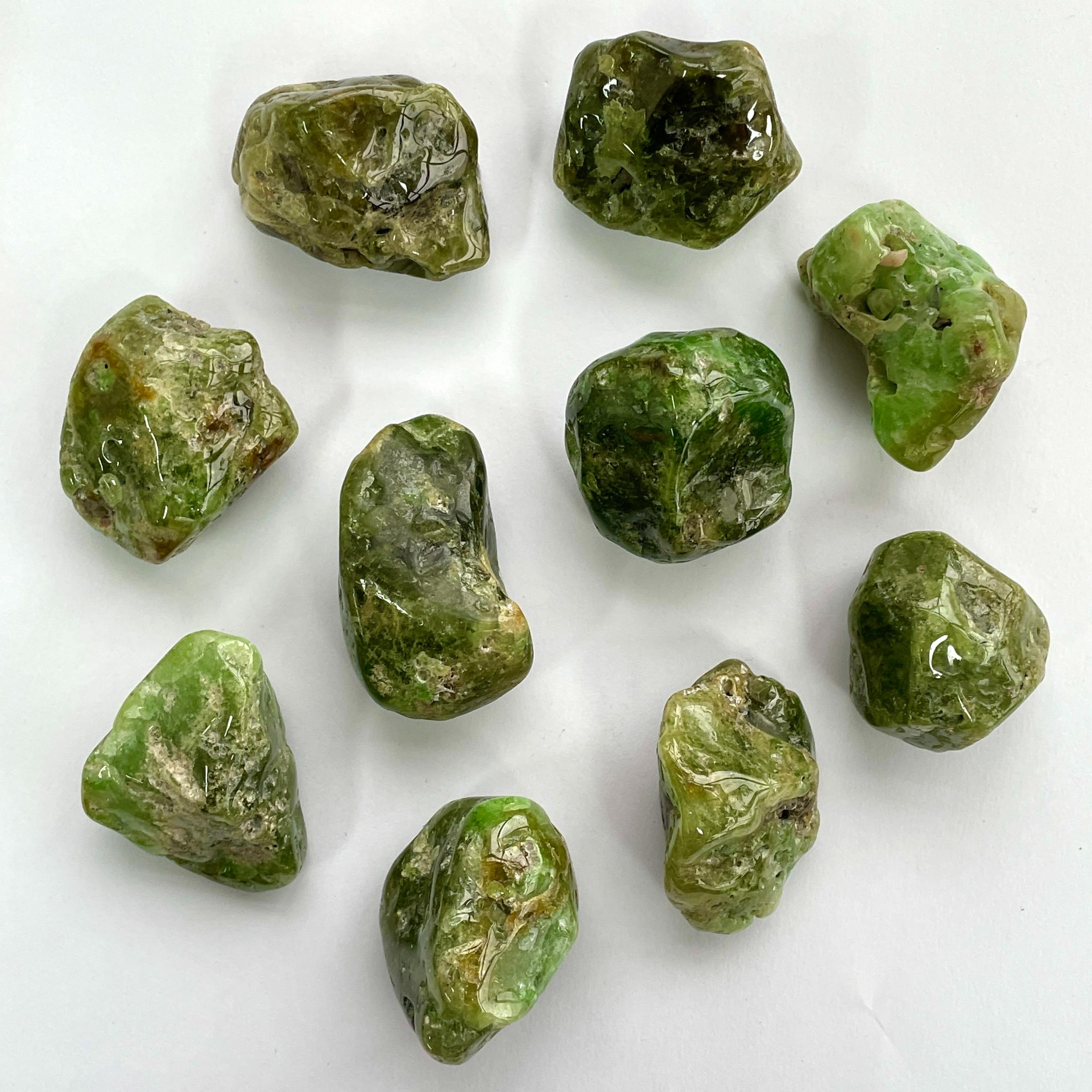 Green Garnet A Grade Polished Freeform - Small Green Garnet A Grade Polished Freeform - Small